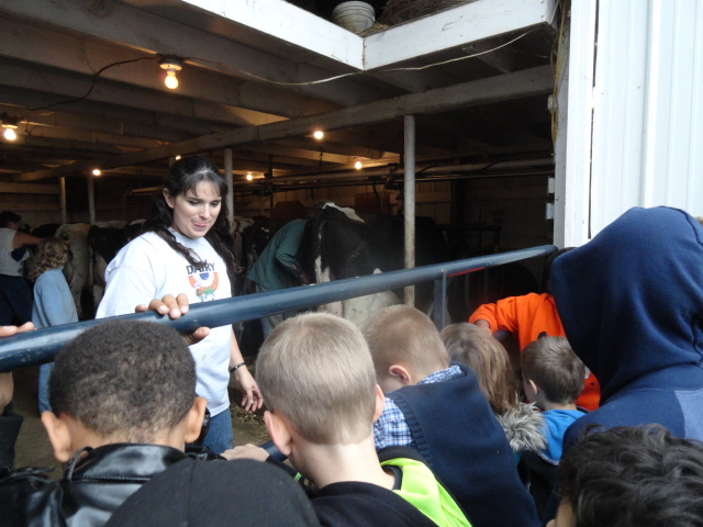 Youth out at the Dairy at Love Community Garden's Fall Field Trip